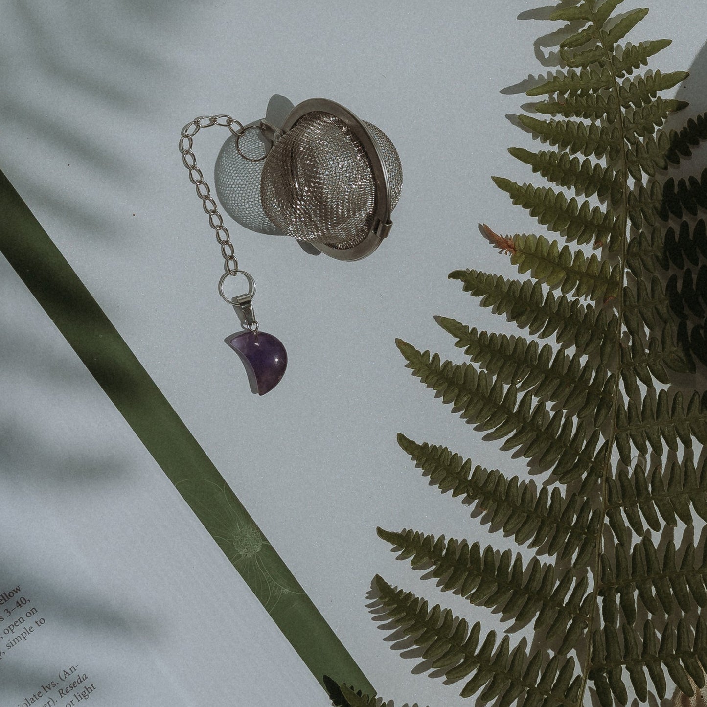 Amethyst Moon Crystal Tea Infuser