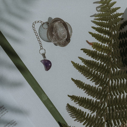 Amethyst Moon Crystal Tea Infuser