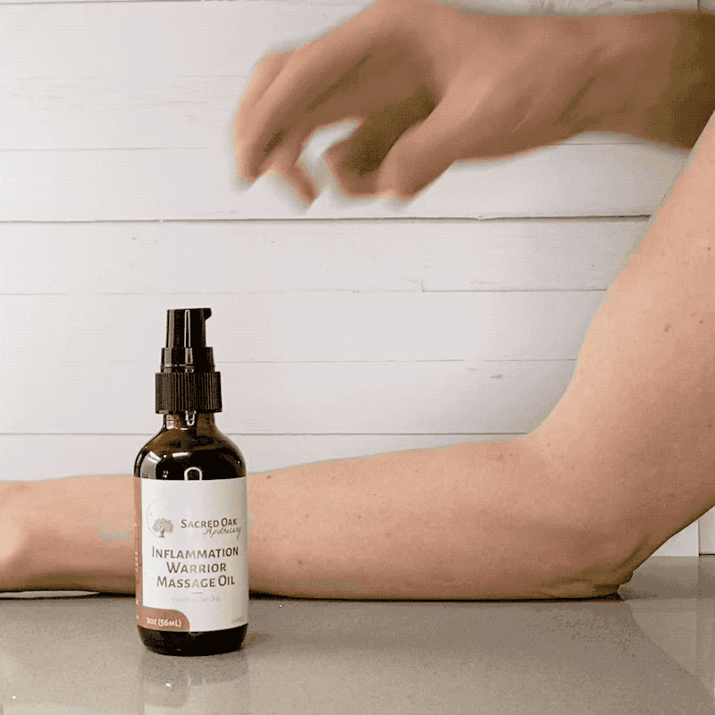 How to Use Massage Oil by Sacred Oak Apothecary